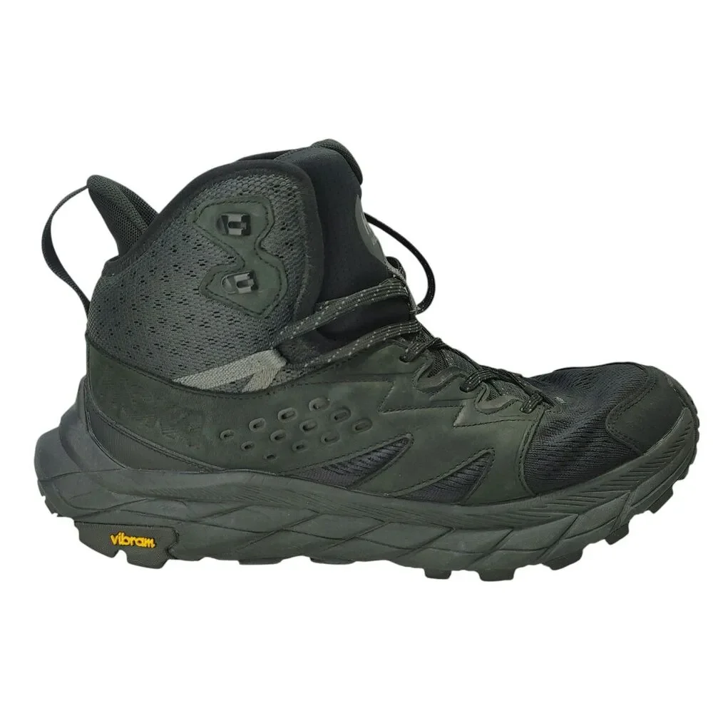 HOKA ONE ONE Men's Anacapa Breeze Mid Hiking Boots Black 1134505 Size 11 D